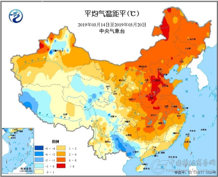 2019年3月22日全国农业气象周报