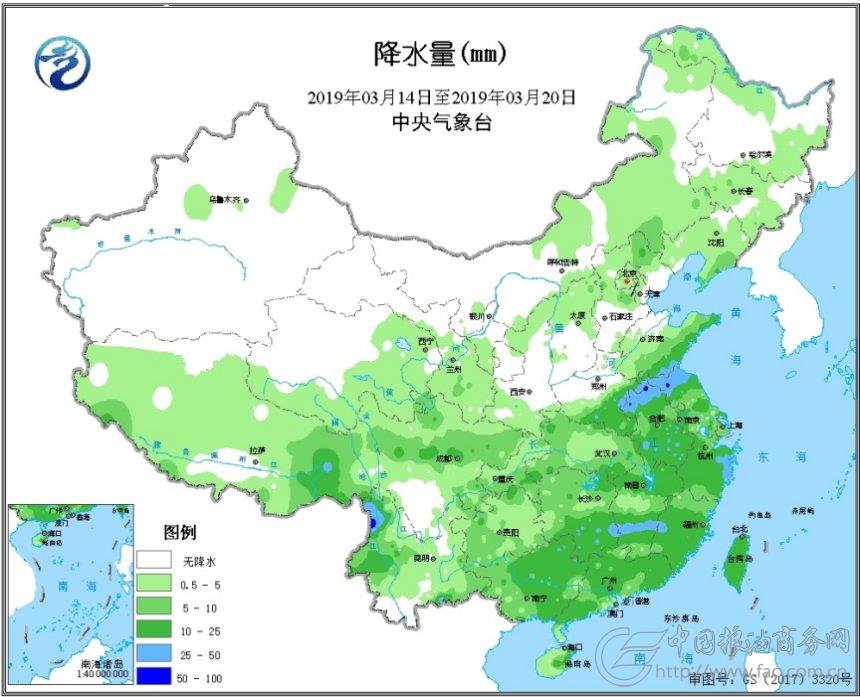 2019年3月22日全国农业气象周报